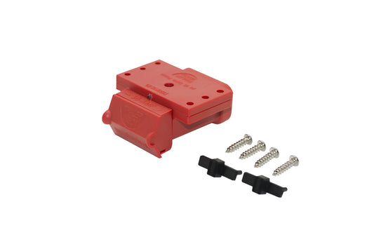 Trailer Vision Red 50 Amp Surface Mount Anderson Connector Cover with Red LED