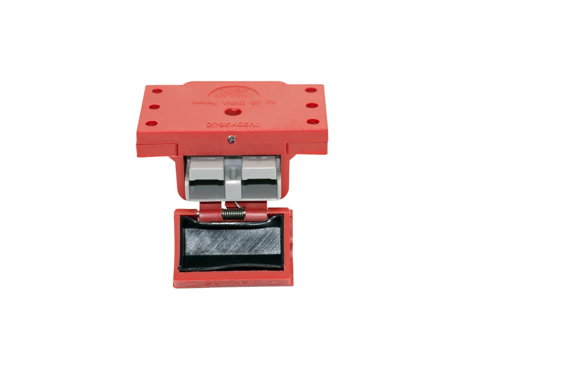 Trailer Vision Red 50 Amp Surface Mount Anderson Connector Cover with Red LED