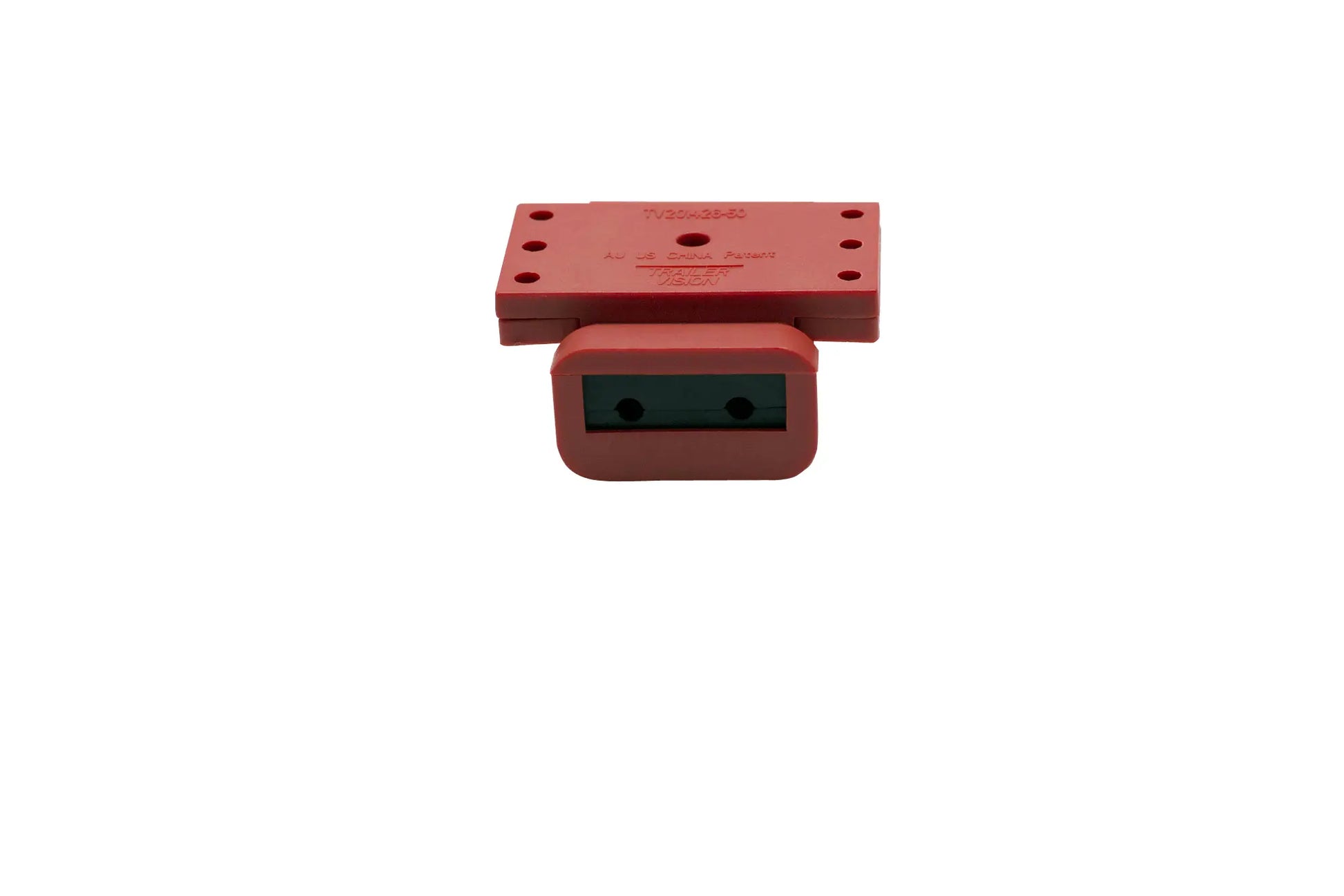Trailer Vision Red 50 Amp Surface Mount Anderson Connector Cover with Red LED