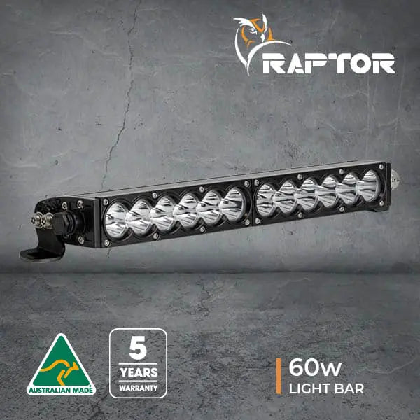 Ultra Vision Raptor 60W 15" LED Light Bar - Combo Beam, 5700K