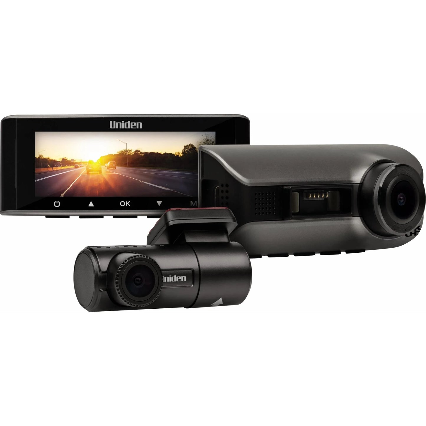 Uniden 4K Smart Dash Camera with FHD Rear Camera, GPS & WiFi