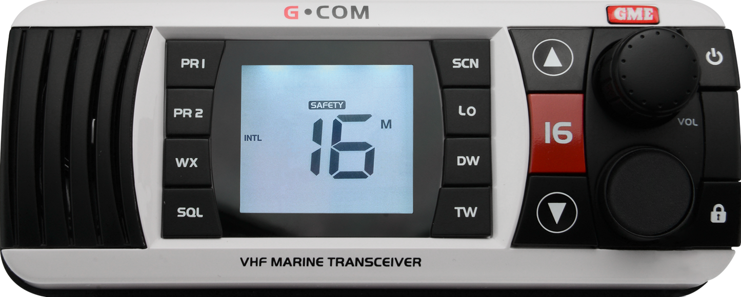 GME VHF Marine Radio - White