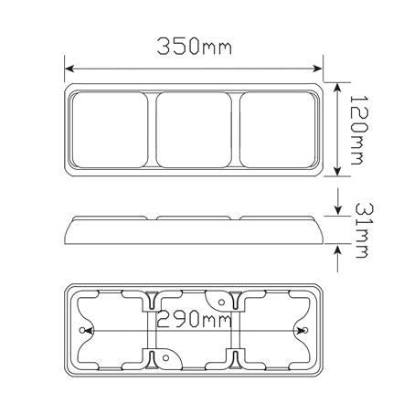 12/24V Stop/Tail/Indicator/Reverse Assembly With 123 LEDs