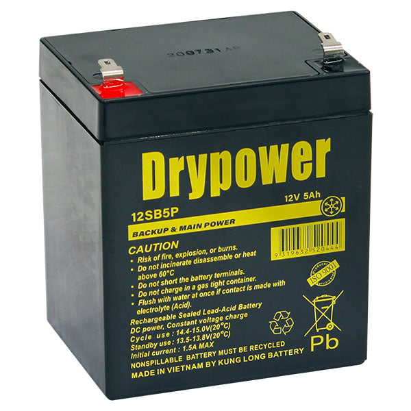 12V 5Ah Sealed Lead Acid Battery