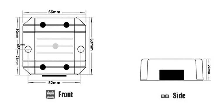 12V to 30V Starlink Mini DC Converter – 3.5A Waterproof Power Adapter