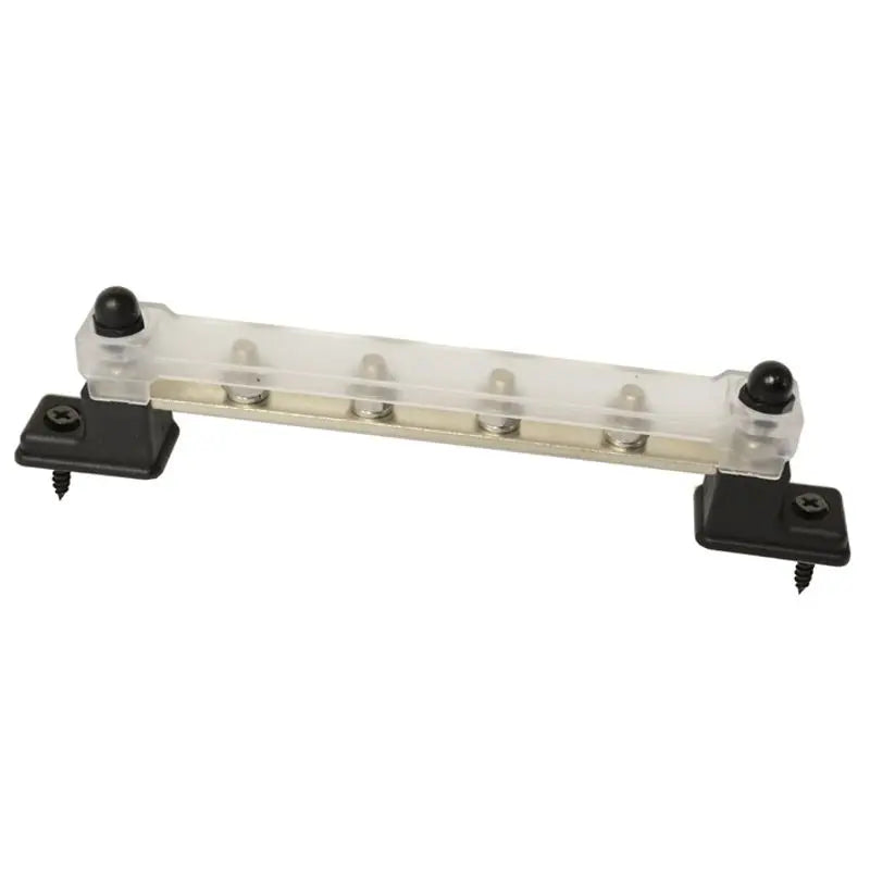 LV Automotive 48V 150A Busbar - 4 Way M6 Power Distribution Block with Transparent Cover