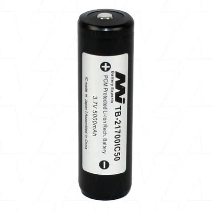 5.0Ah Protected Lithium-ion Torch Battery (TB-21700IC50-BP1)
