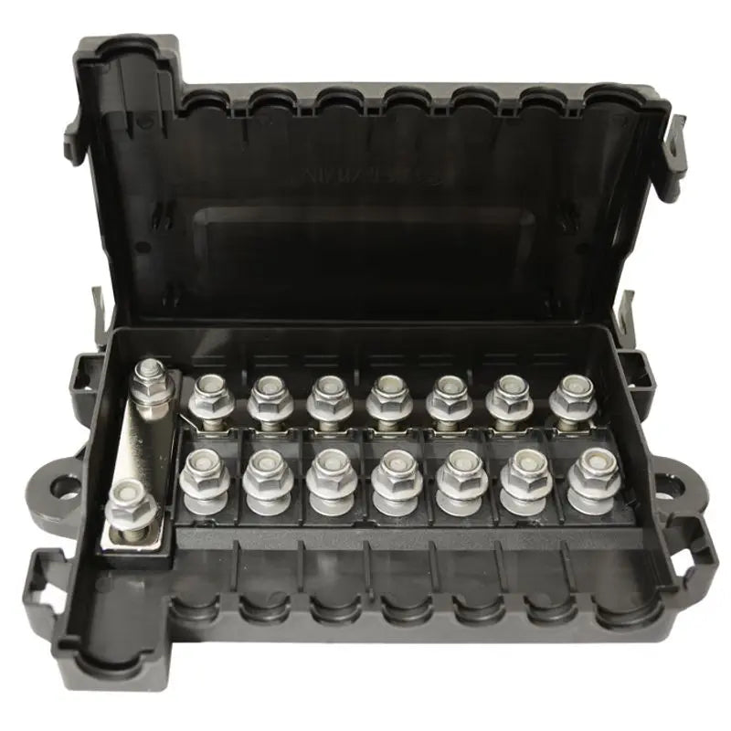 7 Way MIDI Fuse Box with Main Mega Fuse - 150A/CCT 6mm Stud (LV5384)