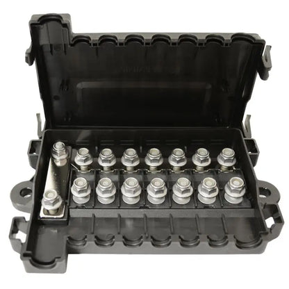 7 Way MIDI Fuse Box with Main Mega Fuse - 150A/CCT 6mm Stud (LV5384)