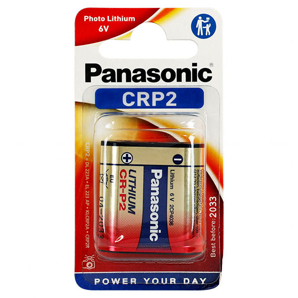 PANASONIC LITHIUM 6V BATTERY CR-P2-BP1