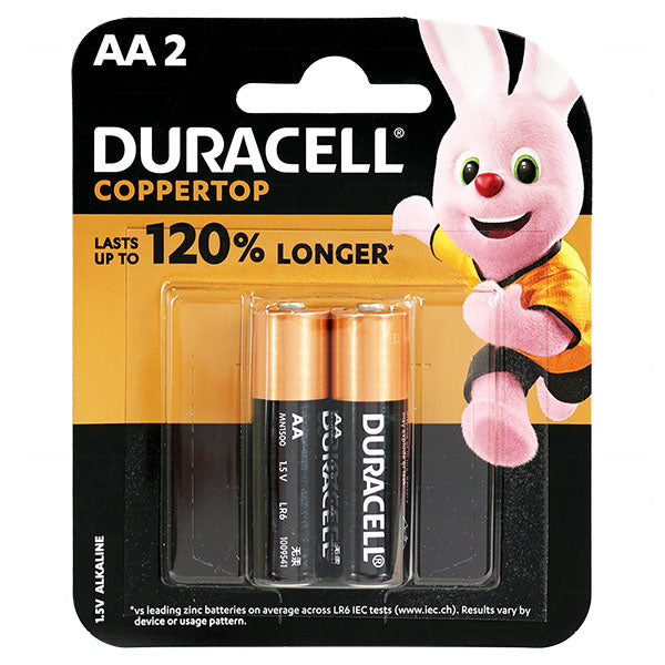 MN1500 LR6 - DURACELL AA BATTERY 2 PACK