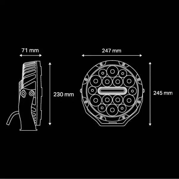 Nitro 140 Maxx 9″ LED Driving Light (Pair)