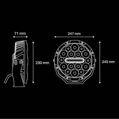 Nitro 140 Maxx 9″ LED Driving Light (Pair)