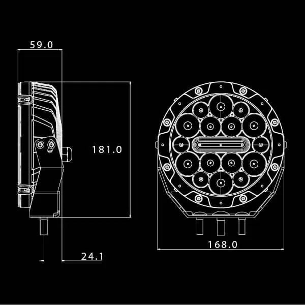 NITRO 80 Maxx LED Driving Light (Pair)