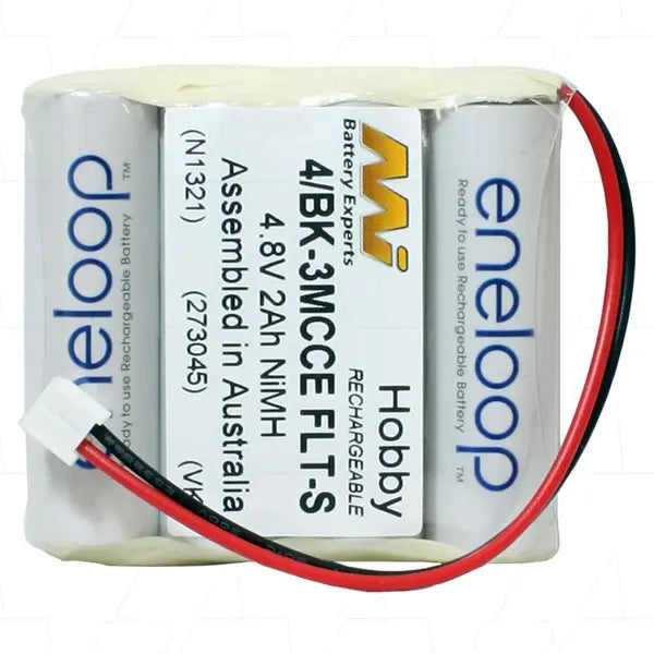 AAA NiMH Rechargeable Battery Pack 4.8V 600mAh with Flat Top Cells