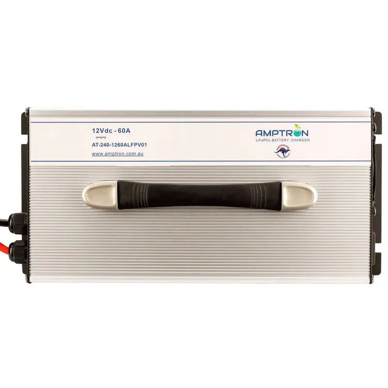 Amptron 12 V 60 A LiFePO₄ AC‑DC Battery Charger with Battery Wake‑Up