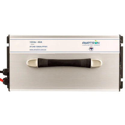 Amptron 12 V 60 A LiFePO₄ AC‑DC Battery Charger with Battery Wake‑Up