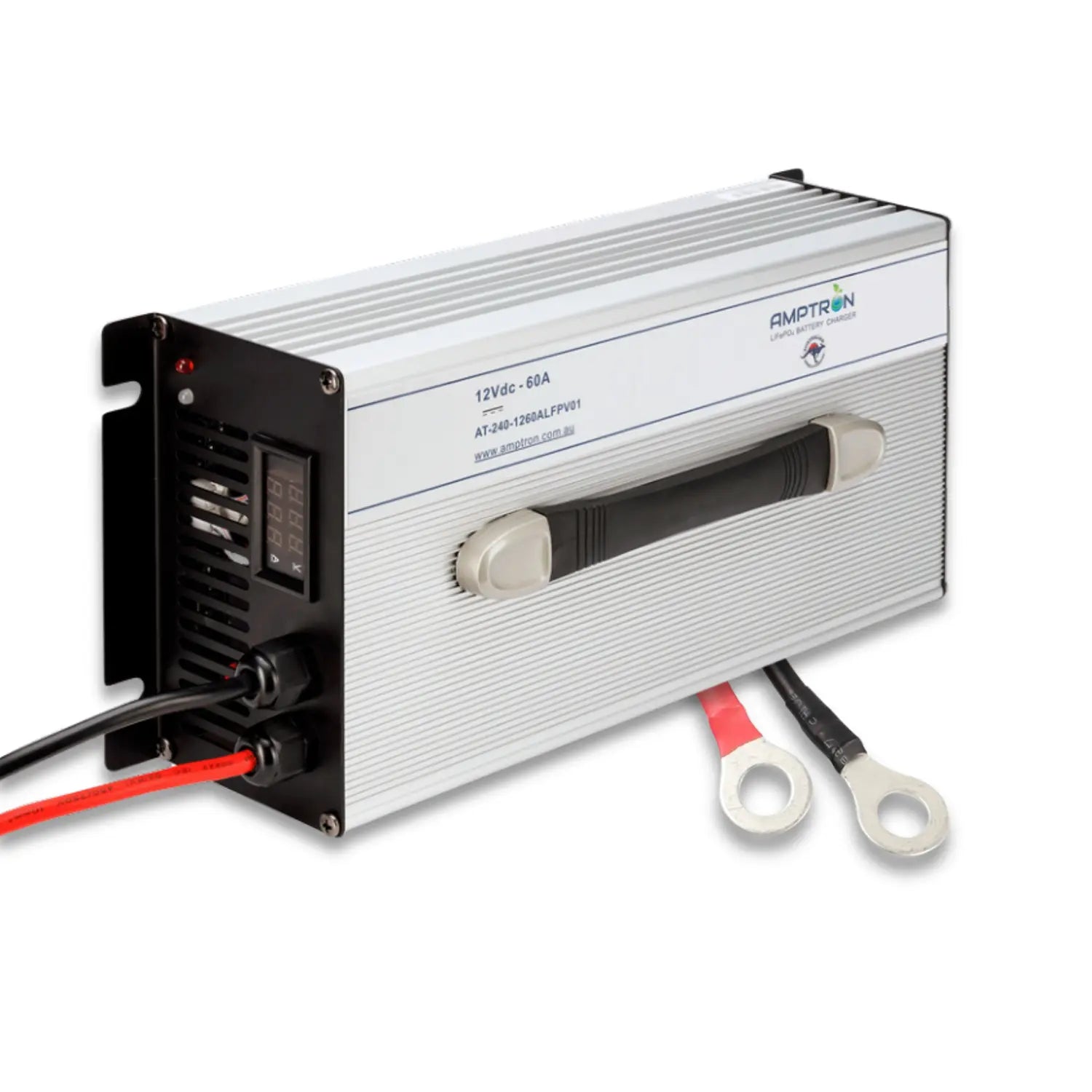 Amptron 12 V 60 A LiFePO₄ AC‑DC Battery Charger with Battery Wake‑Up