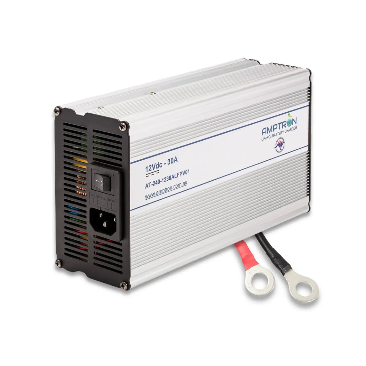 Amptron 12V 30A LiFePO₄ AC‑DC Battery Charger with Wake‑Up Feature