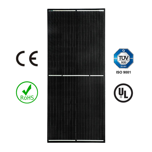 Amptron 200W 12V Monocrystalline Solar Panel Half-Cut Glass High Efficiency