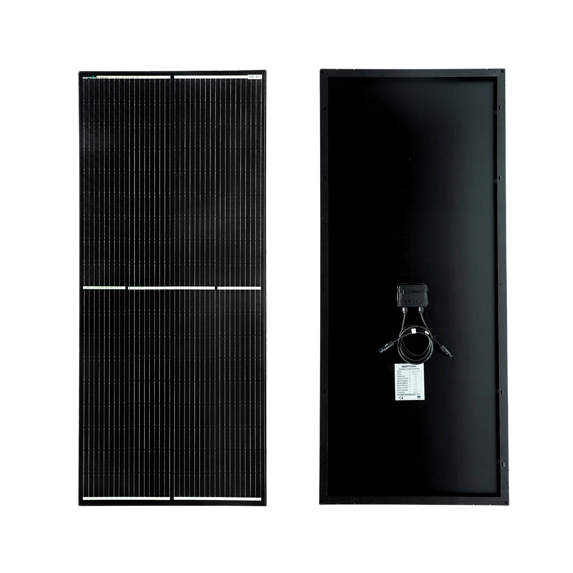 Amptron 200W 12V Monocrystalline Solar Panel Half-Cut Glass High Efficiency