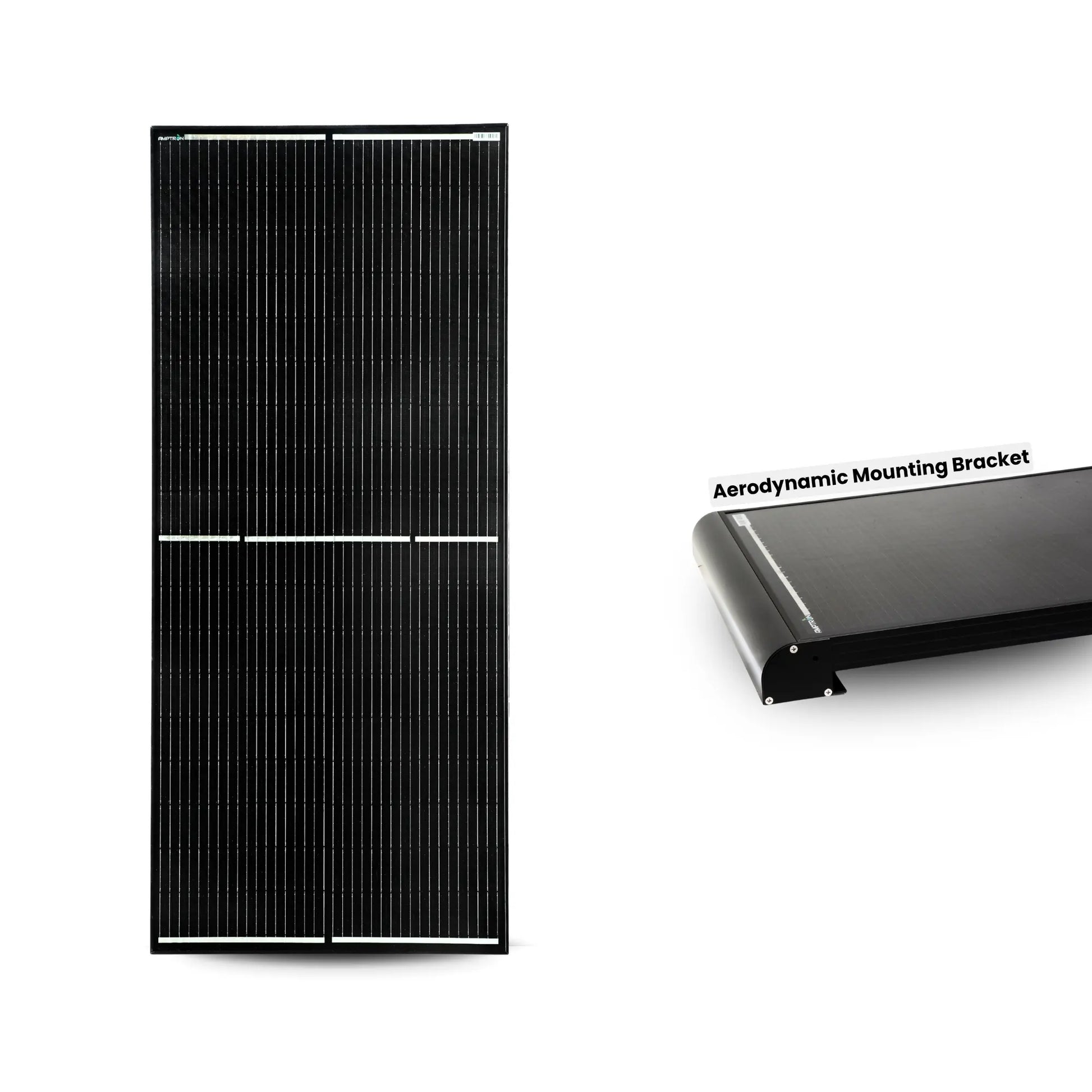 Amptron 200W 12V Monocrystalline Solar Panel Half-Cut Glass High Efficiency