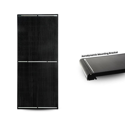 Amptron 200W 12V Monocrystalline Solar Panel Half-Cut Glass High Efficiency