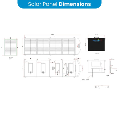 Amptron 200W 12V Solar Blanket PERC Shingled