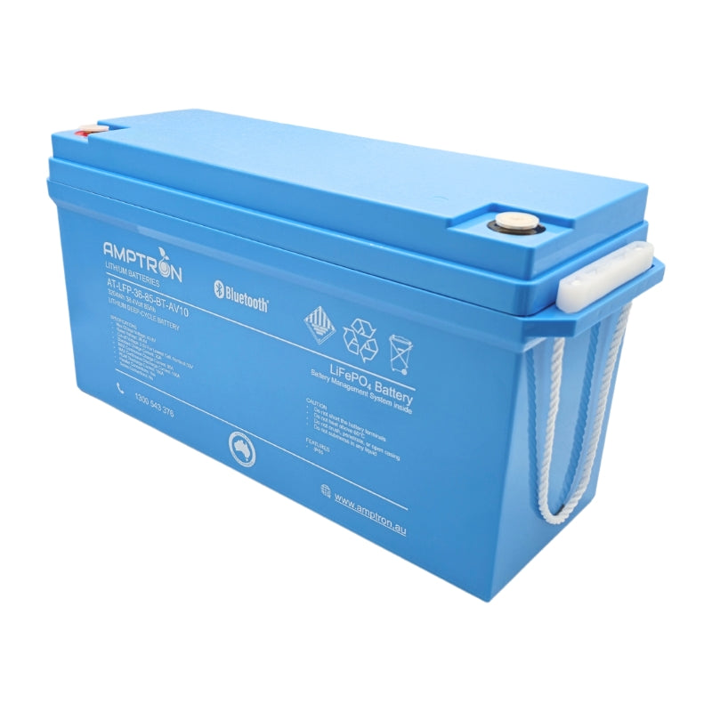 Amptron 36V 85Ah / 100A Continuous Discharge LiFePO4 Battery