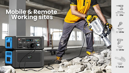 Amptron PowerUp 3600 3600W 3072Wh Portable Power Station Set