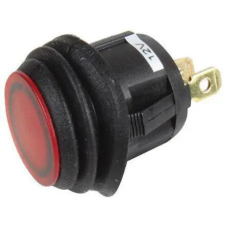 Battery Force Illuminated Rocker Switch Red LED 20A