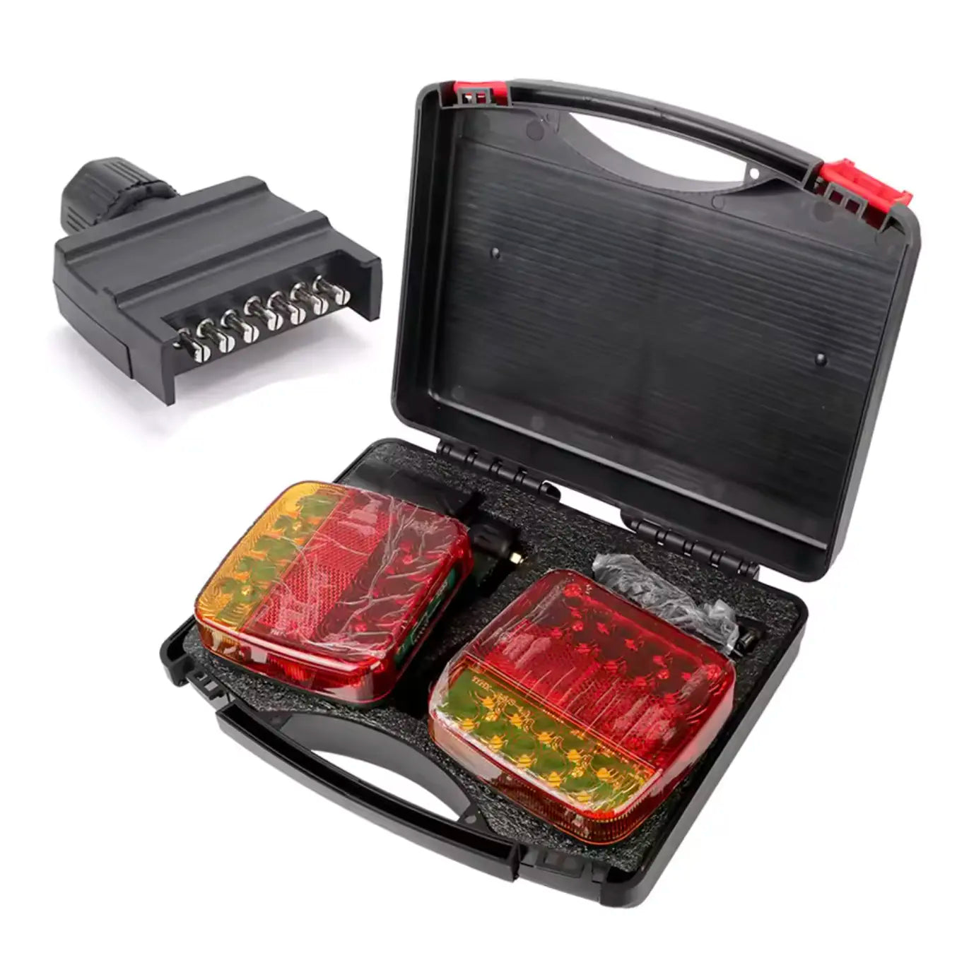 Battery Force Wireless Trailer Light Kit - 7 Pin Flat Plug