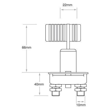 Master Isolation Switch Battery Master / Isolation Switch Plastic With Removable Key (Contacts ...