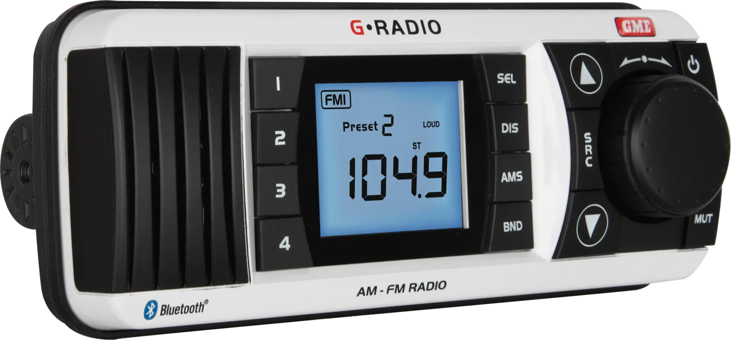Bluetooth AM/FM Marine Stereo - Black