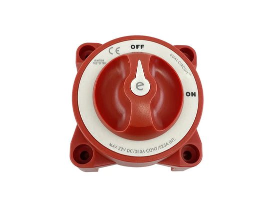 Dual‑Circuit Battery Isolator Switch - 2‑Position ON/OFF, 12-32 V