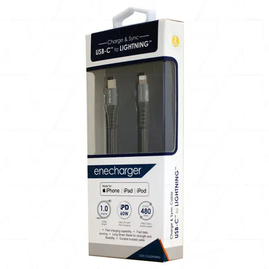 USB-C to Lightning Fast Charging Cable - 1.2m Braided MFi Certified