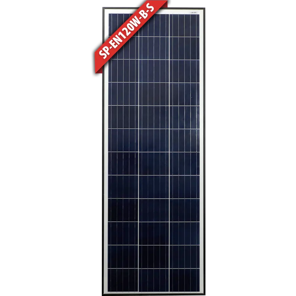 Enerdrive 120W Slim Solar Panel Black Frame 12V (SP-EN120W-B-S)