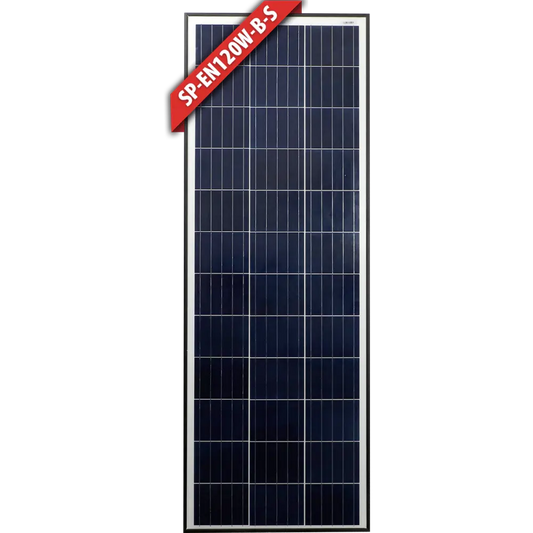 Enerdrive 120W Slim Solar Panel Black Frame 12V (SP-EN120W-B-S)