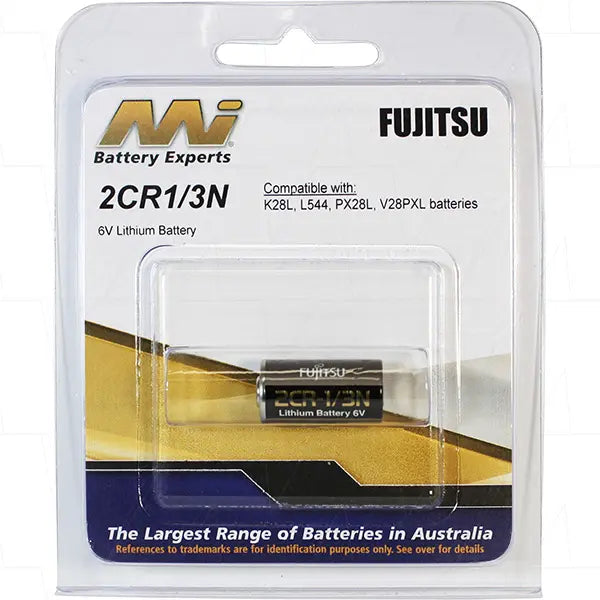 Fujitsu 2CR1/3N Lithium Photo Battery (6V)