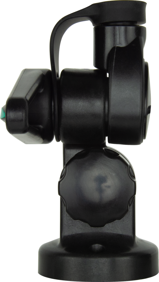 GME Double Swivel Round Antenna Base - Suit AW36xx Whips - Black