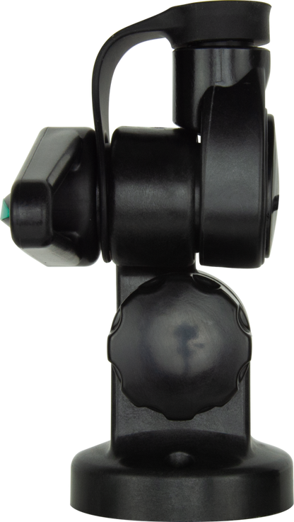 GME Double Swivel Round Antenna Base - Suit AW36xx Whips - Black