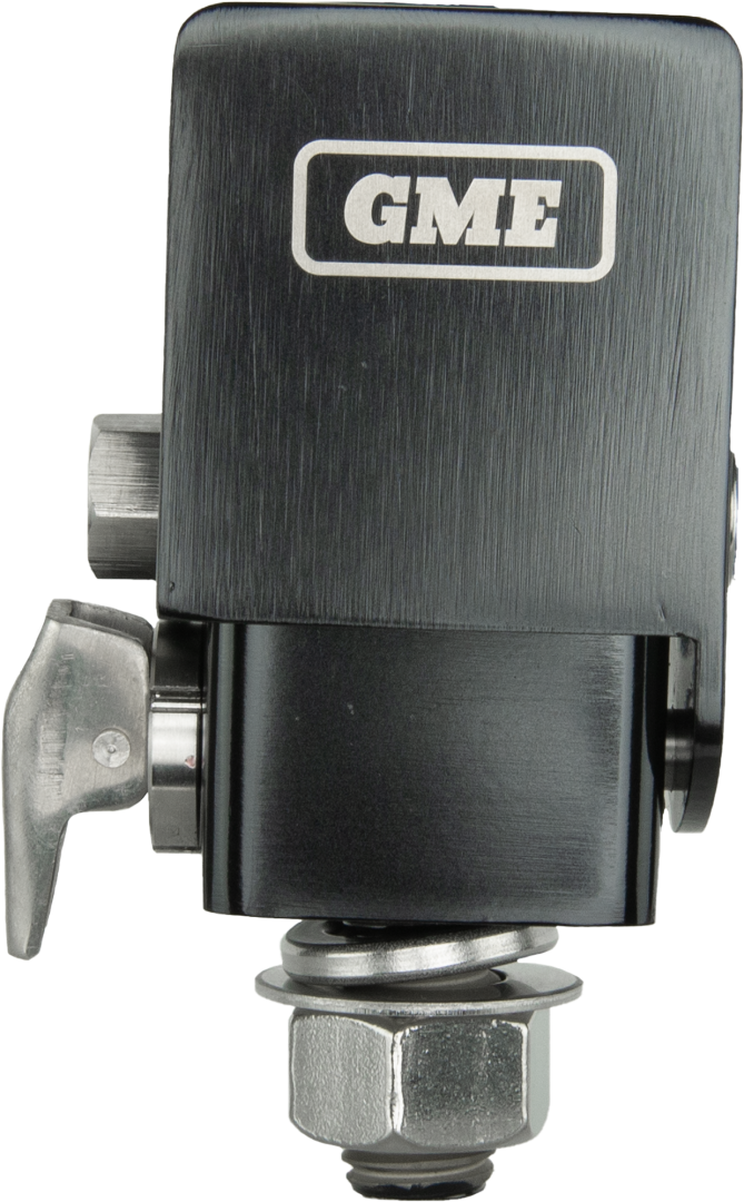 GME Fold-Down Antenna Mounting Bracket - Black