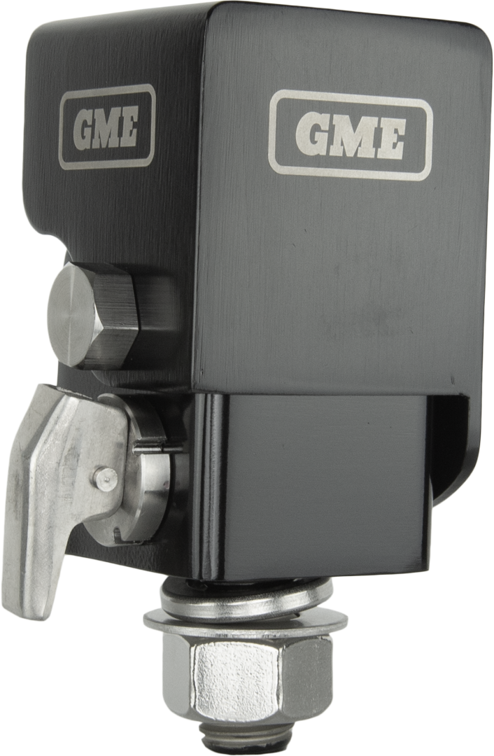 GME Fold-Down Antenna Mounting Bracket - Black