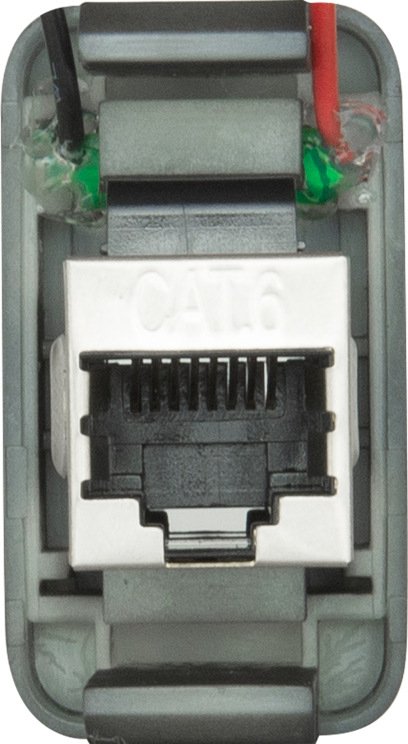 GME RJ45 Pass-Through Adaptor - Type 2 (White)