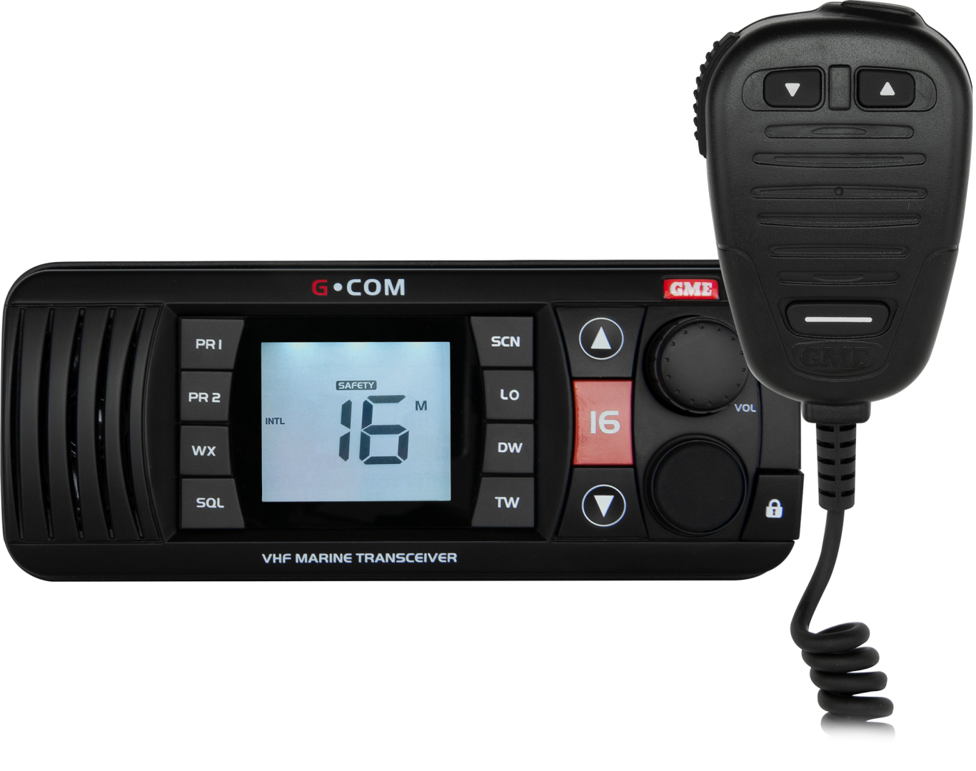 GME VHF Marine Radio - Black