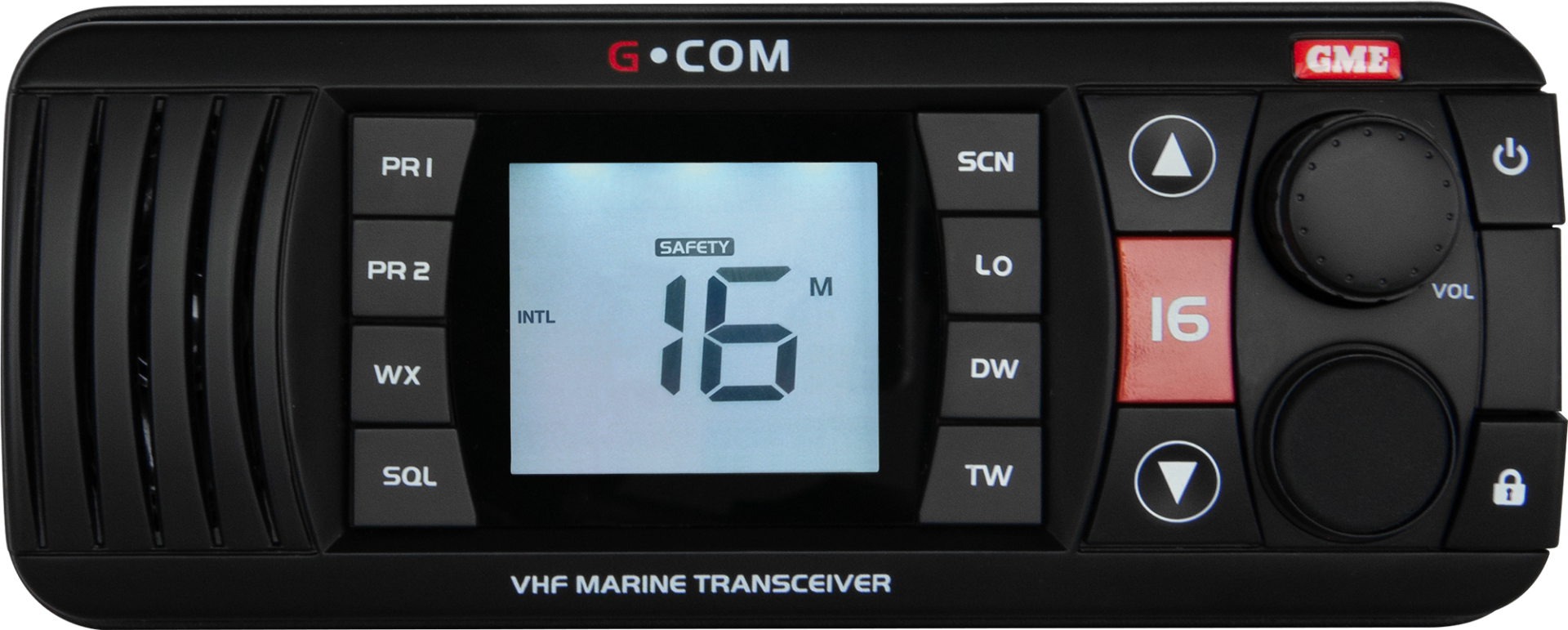 GME VHF Marine Radio - Black