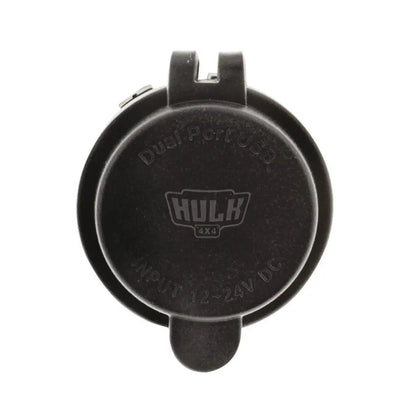 Hulk 4x4 Quick Charge QC3.0 Dual USB Socket - Panel-Mount (12/24V)