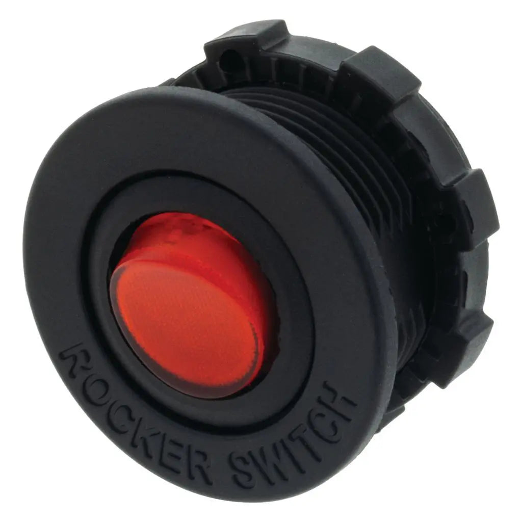 HULK 4x4 Red LED Rocker Switch 12V Flush & Surface Mount Housing HU6619R