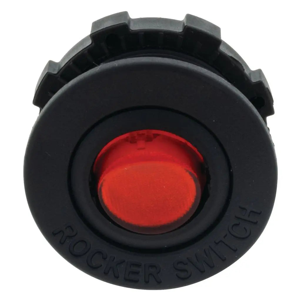 HULK 4x4 Red LED Rocker Switch 12V Flush & Surface Mount Housing HU6619R