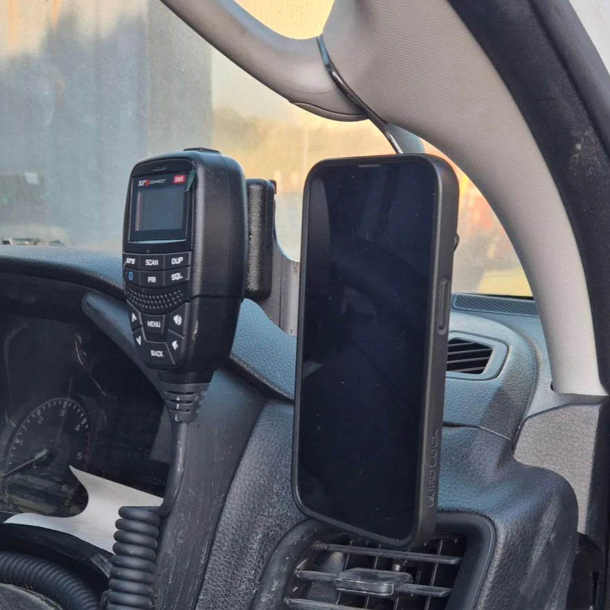 Isuzu D-MAX 2021+ Phone & UHF Holder - Dash Mount (4011-PH-D)